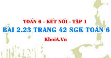Bài 2.23 trang 42 SGK Toán 6 tập 1 Kết nối tri thức